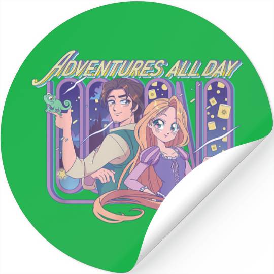Disneyss Tangled Adventures All Day Manga Version Chest Poster Stickers
