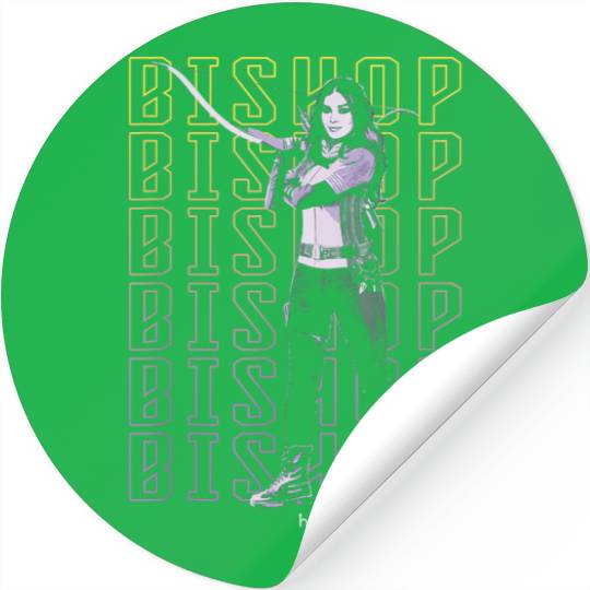 Marvel Hawkeye Disney Plus Bishop Text Stack Pos Stickers