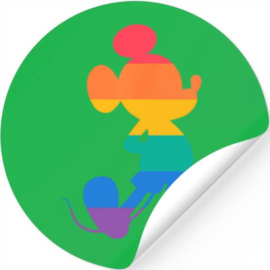 Disney Mickey Mouse Pride Classic Pose Rainbow I Stickers