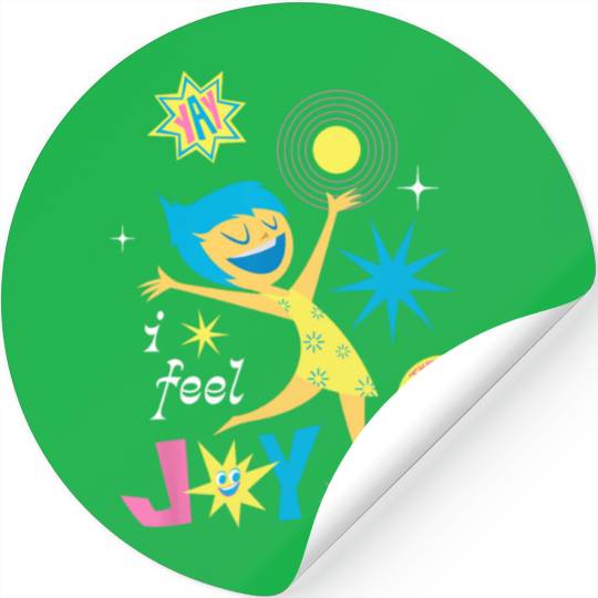 Disney Pixar Inside Out  Yay I Feel Joy  Logo Stickers