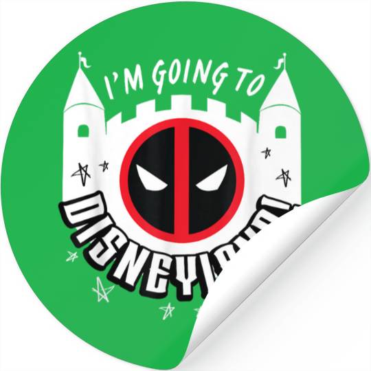 Marvels Studios Deadpool Wolverine Im Going To Disneyssland Stickers