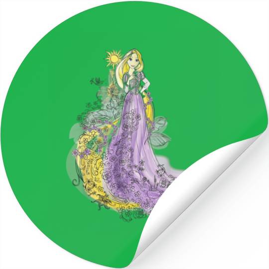 Disney Rapunzel Watercolor TShirt Stickers
