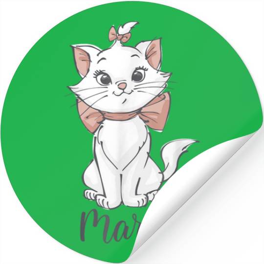 Disney The Aristocats Marie Classic Painting Cut Stickers