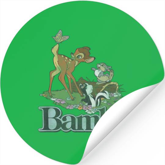 Disney Bambi Vintage Group Floral Poster Stickers