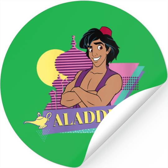 Disneyss Aladdin Retro 90s Couples Matching Aladdin Stickers