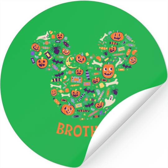 Disney Mickey Mouse Icon Halloween Brother Stickers