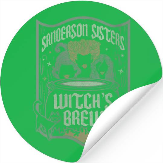 Disneyss Hocus Pocus Sanderson Sisters Witch Brew Retro Logo Stickers