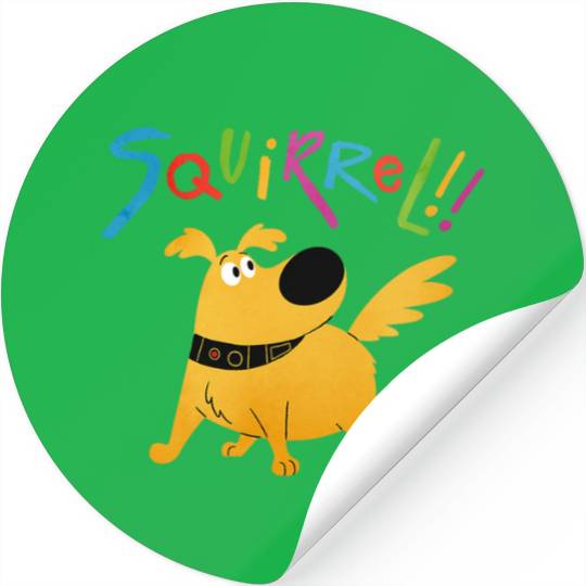 Disney Pixar UP Dug Squirrel Pose Stickers