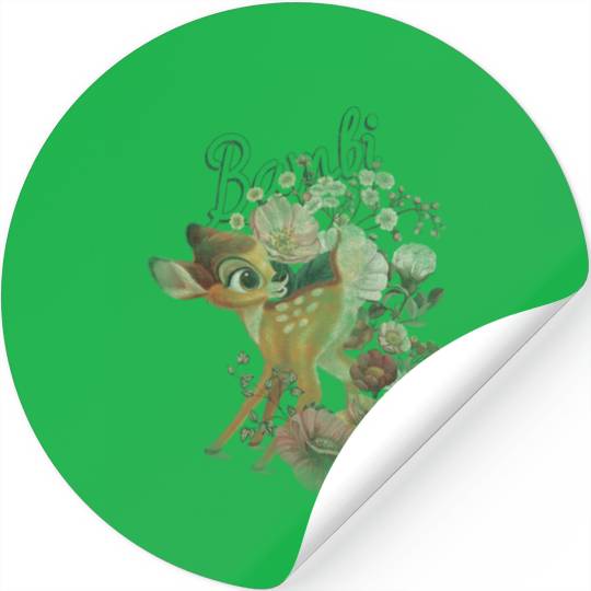 Disney Bambi Vintage Floral Poster Stickers