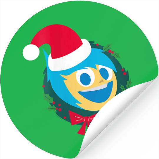 Disneyss And Pixarss Inside Out 2 Santa Joy Christmas Holiday Stickers