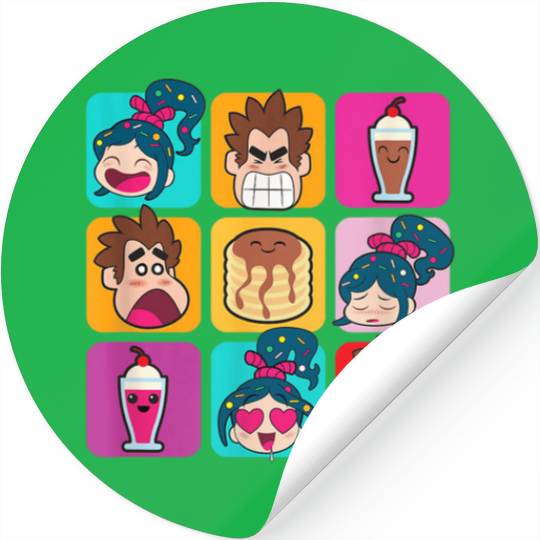 Disney WreckIt Ralph Vanellope Ralph Desserts Pa Stickers