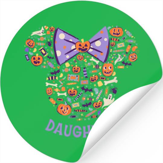 Disney Minnie Mouse Icon Halloween Daughter Stickers
