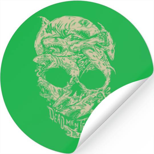 Disney Pirates Shark Skull Stickers