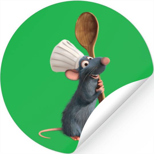 Disney Pixar Ratatouille Chef Remy With Spoon Stickers