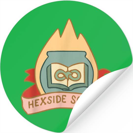 Disney The Owl House Hexside School Flame Big Chest Logo Stickers