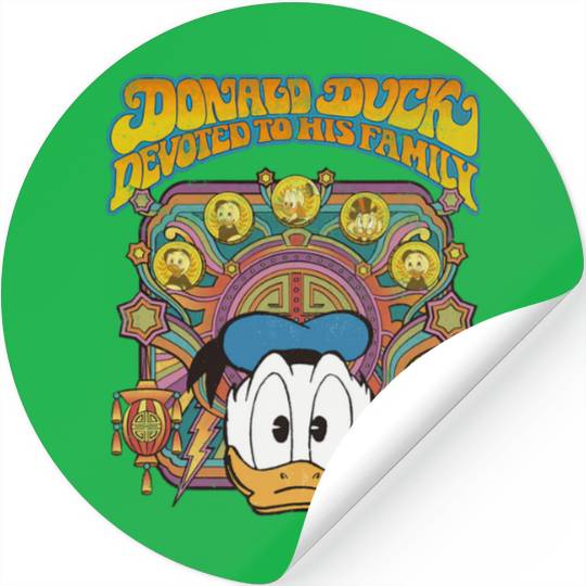 Disney DuckTales Donald Duck Devoted to His Family Retro Stickers