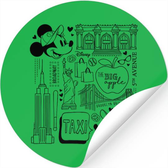 Disney  Minnie Mickey NY Taxi Stickers