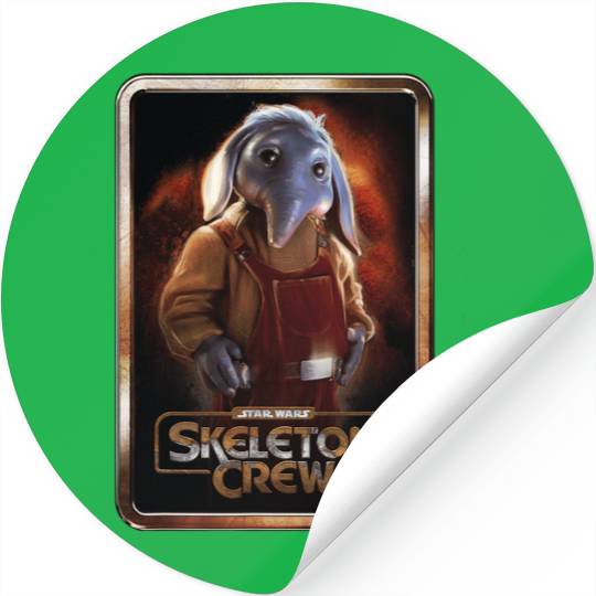 Star Wars Skeleton Crew Neel with Series Logo Disney Stickers