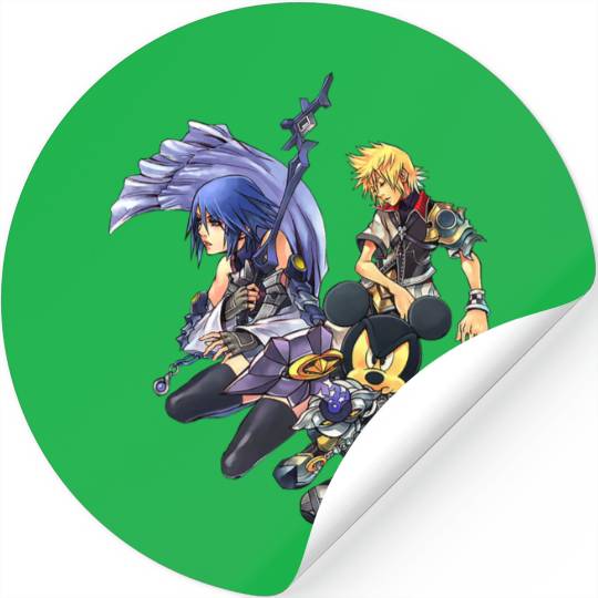 Disney Kingdom Hearts Ventus, Aqua, Mickey Group Hero Shots Stickers