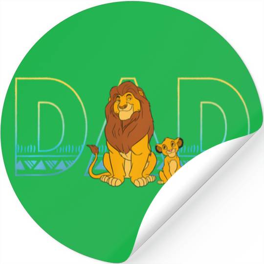 Disney The Lion King Simba And Mufasa Dad Stickers