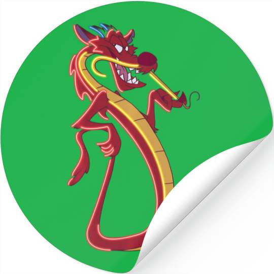 Disney Mulan Mushu Neon Accent Portrait Stickers