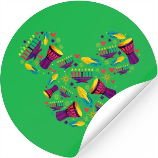 Disney Mickey Mouse Icon Kwanzaa Stickers