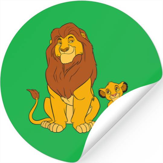 Disney The Lion King Young Simba and Mufasa Stickers
