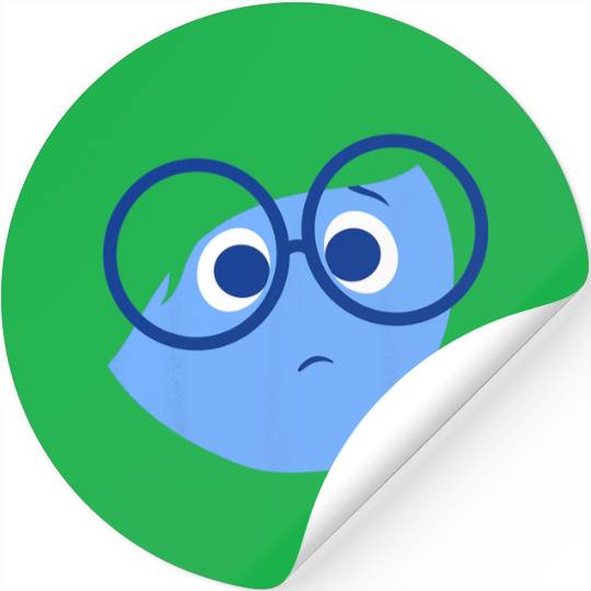 Disney Pixar Inside Out Sad Face Halloween Stickers