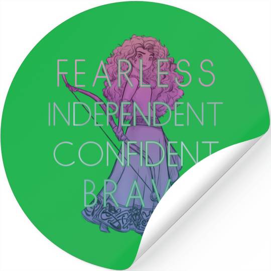 Disney Brave Merida Fearless Confidence Graphic Stickers
