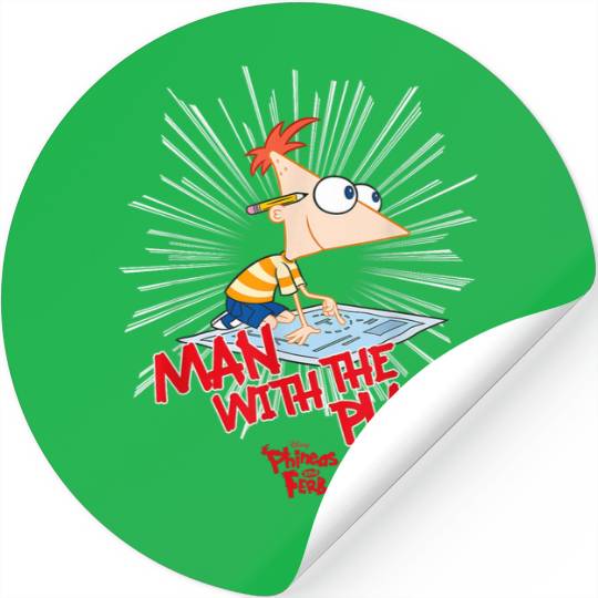 Disneyss Phineas And Ferb The Plan Man Stickers