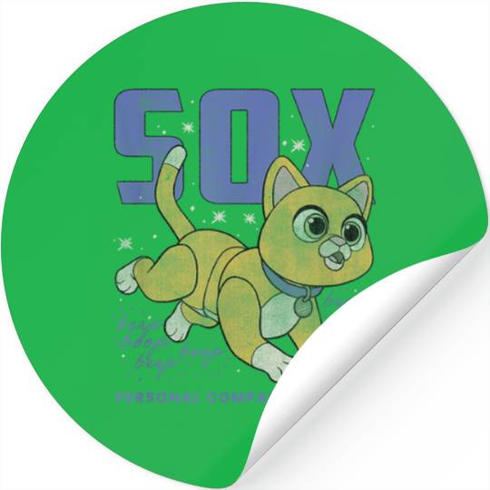 Disney Pixar Lightyear Sox Retro Cat Robot Poste Stickers