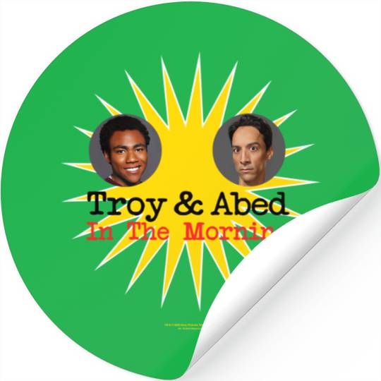 Community Troy & Abed In The Morning Stickers Stickers