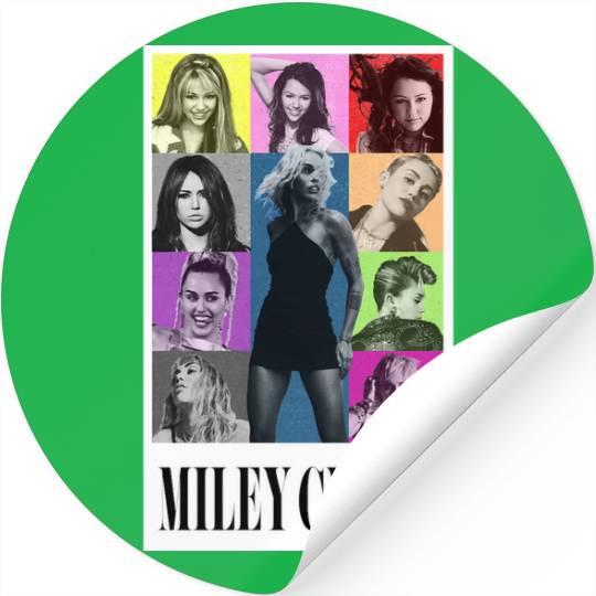 Miley Cyrus Eras Tour Shirt Flowers Stickers