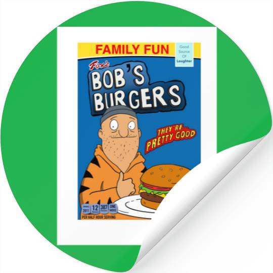 Bobs Burgers cereal Stickers