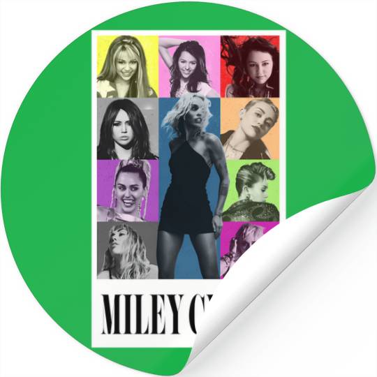 Miley-Cyrus-Eras-Tour-Shirt-Flowers Stickers