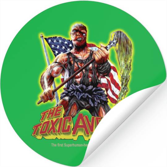 Toxic Avenger Stickers, horror vibe Stickers