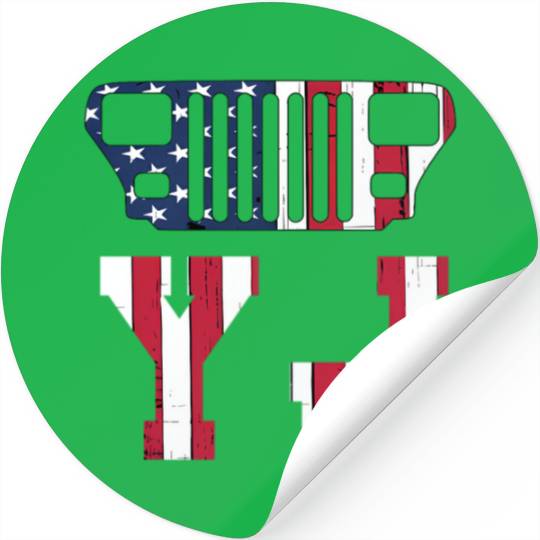 YJ Jeep, the square one Stickers