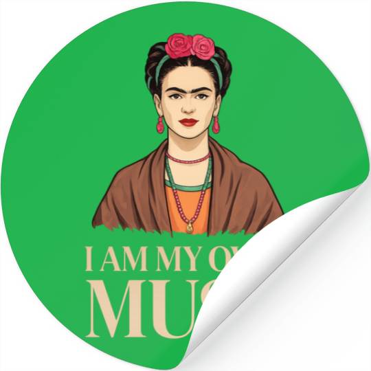 Frida Kahlo Inspirational Women' Day Design Stickers