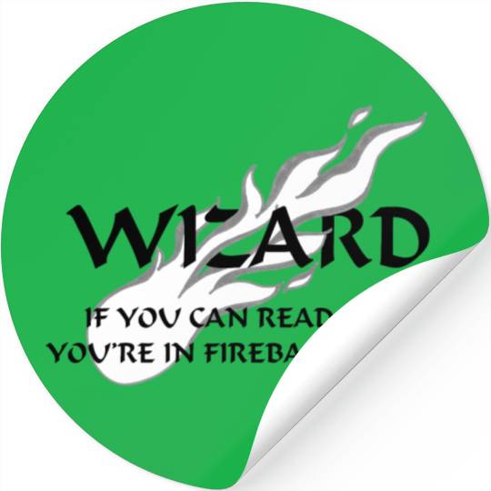 Wizard - Fireball Range Stickers
