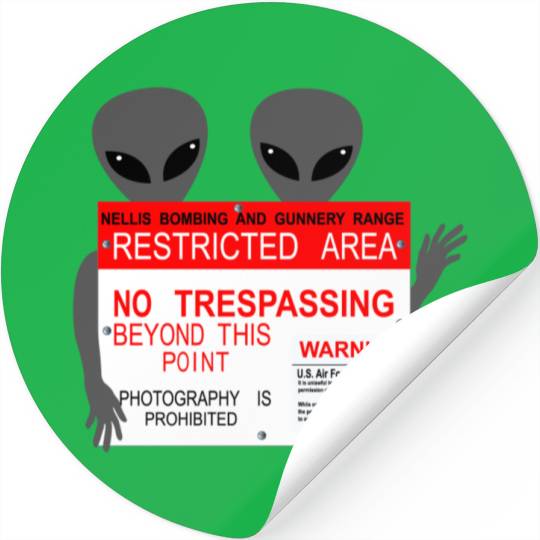 Greys Area 51 Stickers