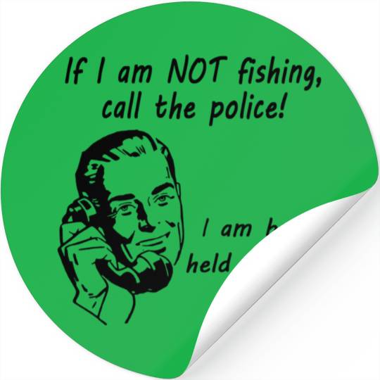 Fishing Call the Police Stickers
