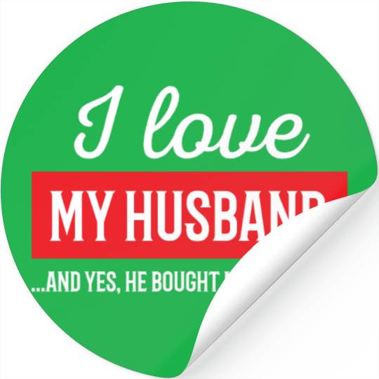 I Love My Husband Stickers