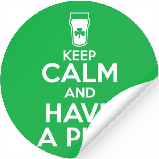 Keep Calm - Pint Stickers