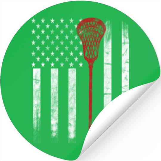 Lacrosse Flag Stickers