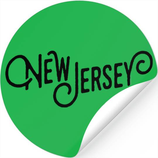 New Jersey Script Stickers