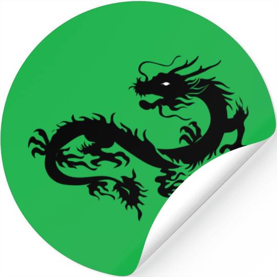 Chinese dragon art Stickers