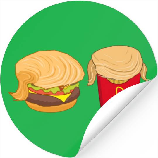 Donald McDonald's Trump Parody Stickers