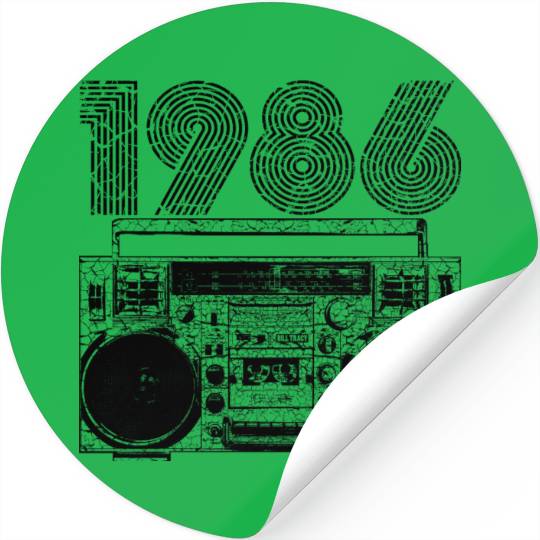 1986 Boombox Stickers