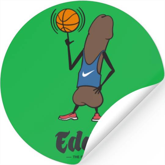 Eddie Funky Dick Basketball Stickers