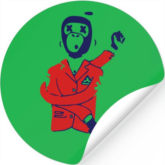 Drunk Monkey Stickers